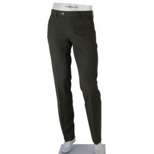 ALBERTO Black Ceramica George Modern Fit Pleated Pants Trousers Size 42x36